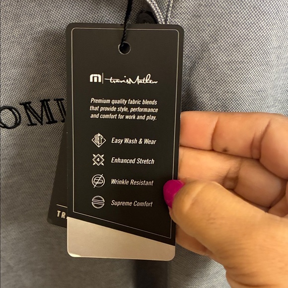 NWT Travis Mathew Charcoal PGA Tour Polo Shirt for Men in Sz M - Picture 7 of 12